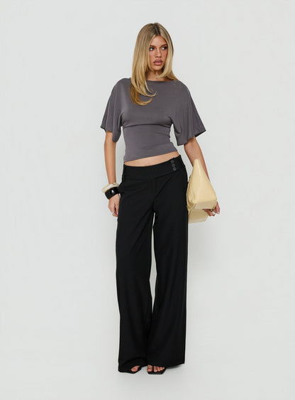 Cedars Low Rise Pant Black