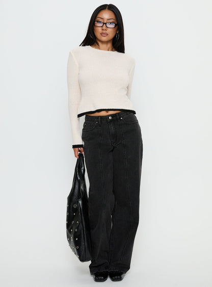 Keree Lightweight Knit Sweater Cream