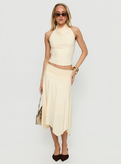 Scenic Route High Neck Top Yellow