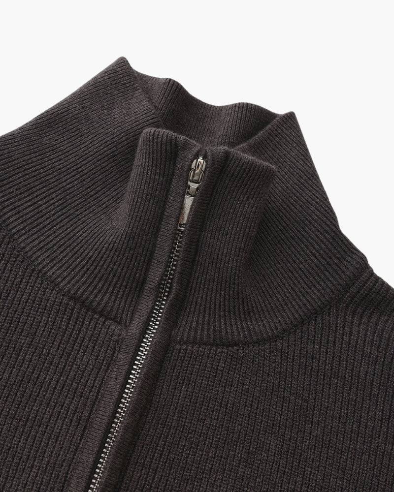 Refined Half-Zip Knit Pullover - Dalm Fashion