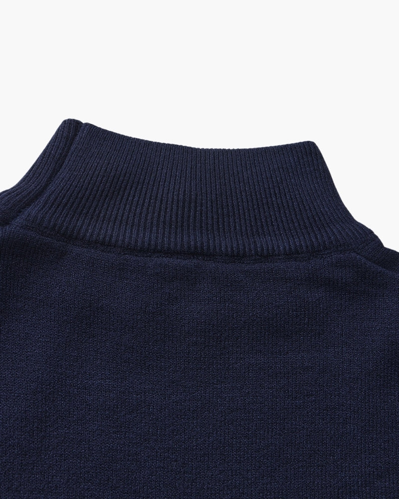 Essential Ribbed Mock Neck Sweater - Dalm Fashion