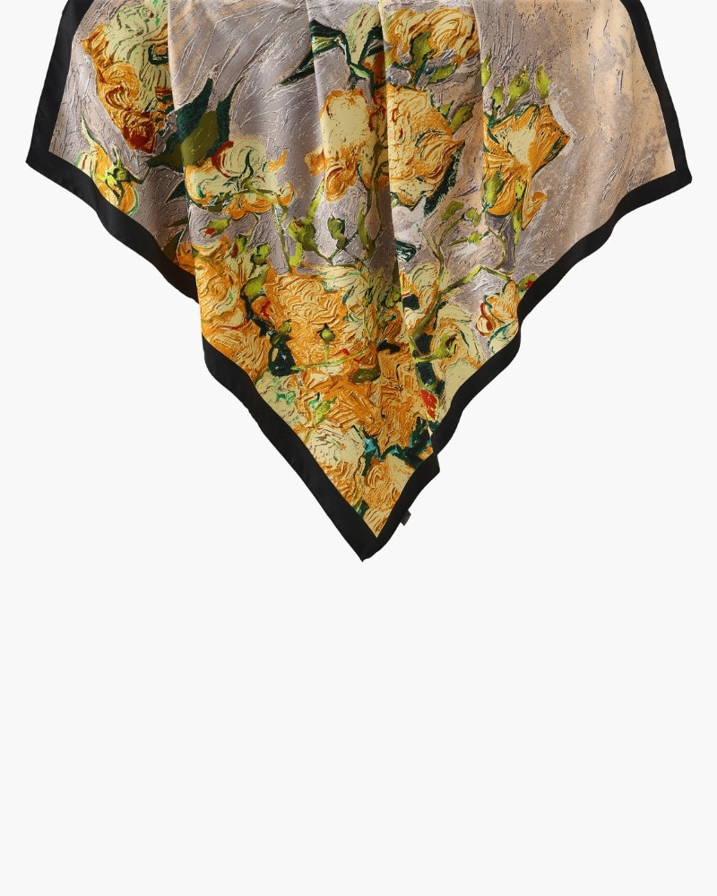 Old Money Impressionist Garden Scarf - Dalm Fashion