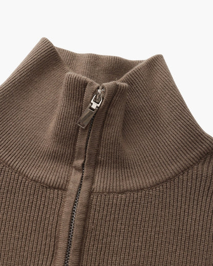 Refined Half-Zip Knit Pullover - Dalm Fashion