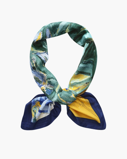 Old Money Impressionist Garden Scarf - Dalm Fashion
