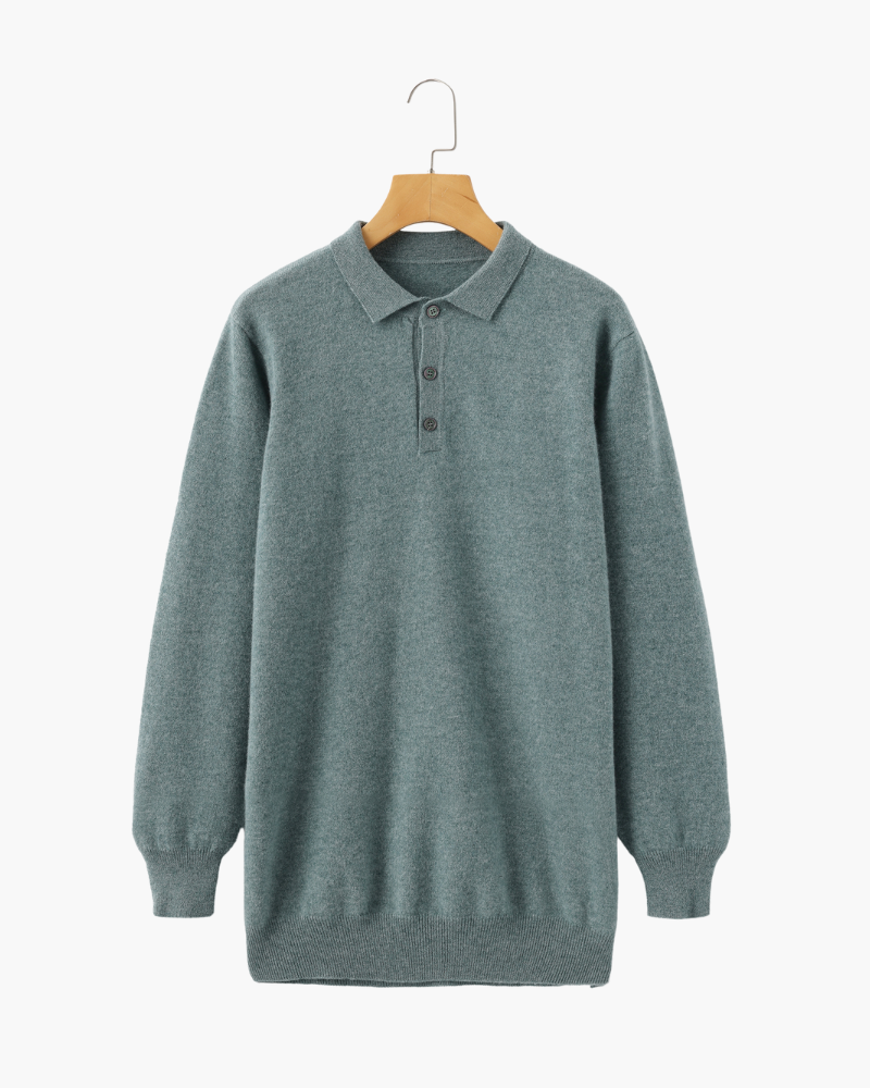 100% Cashmere Polo - Dalm Fashion