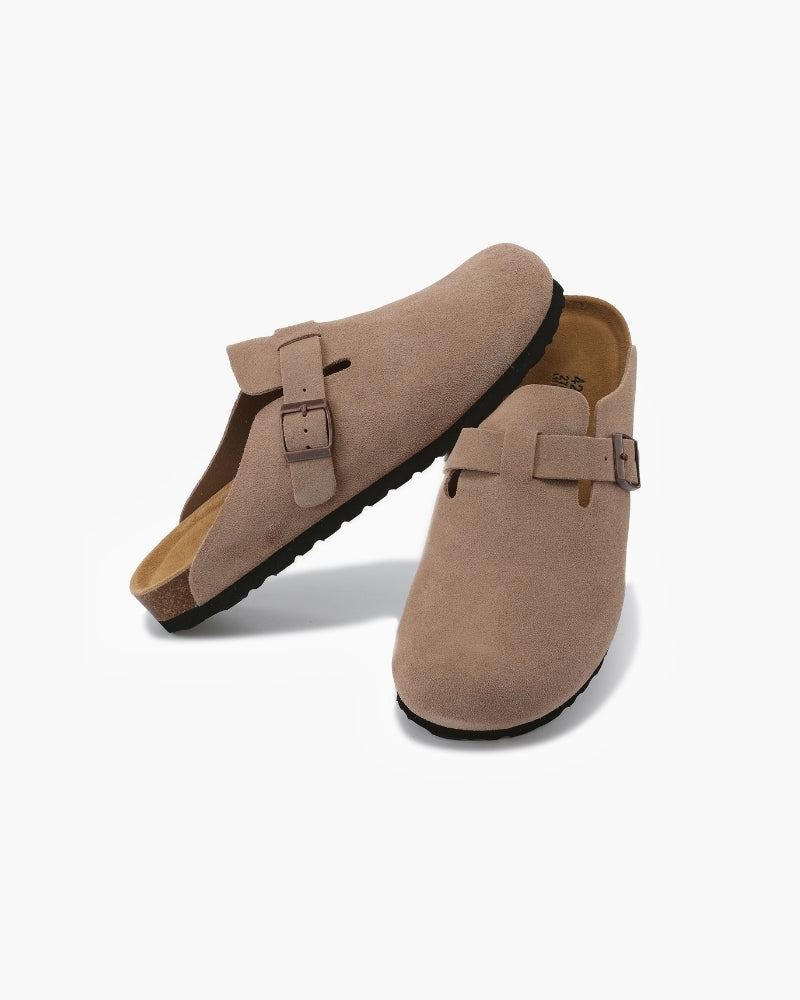 Old Money Suede Clogs - Dalm Fashion