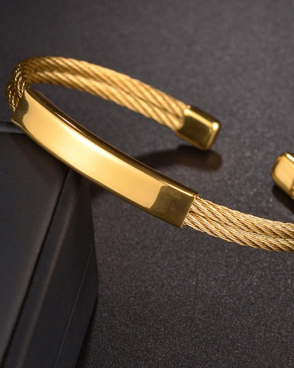 Torque Cable Cuff - Dalm Fashion