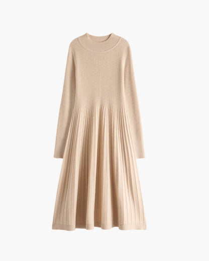 Pure Cashmere Flare Dress - Dalm Fashion