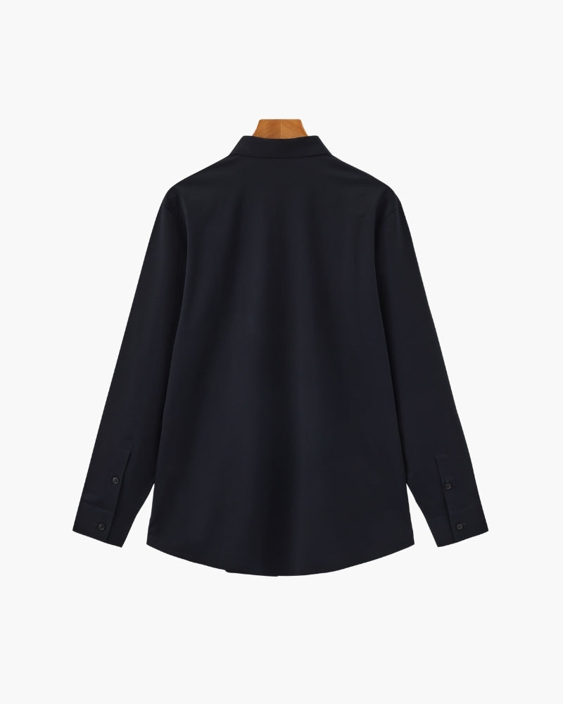 Tailored Cotton Flex Shirt - Dalm Fashion
