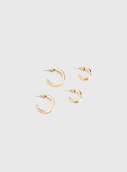 Zennie Earring Pack Gold
