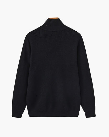 Refined Half-Zip Knit Pullover - Dalm Fashion