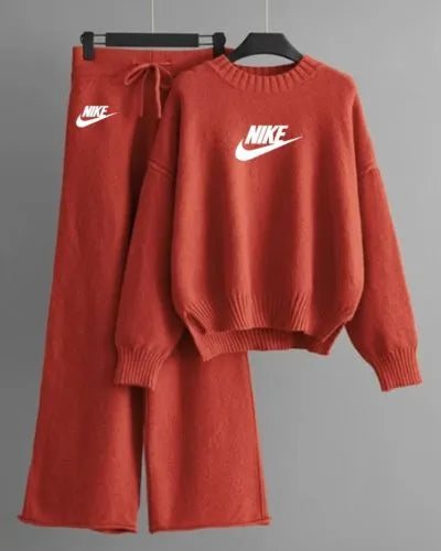 Nike Cropped Knit Set - Dalm Fashion