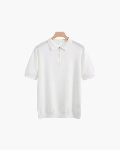 Marbella Zip Up Polo - Dalm Fashion