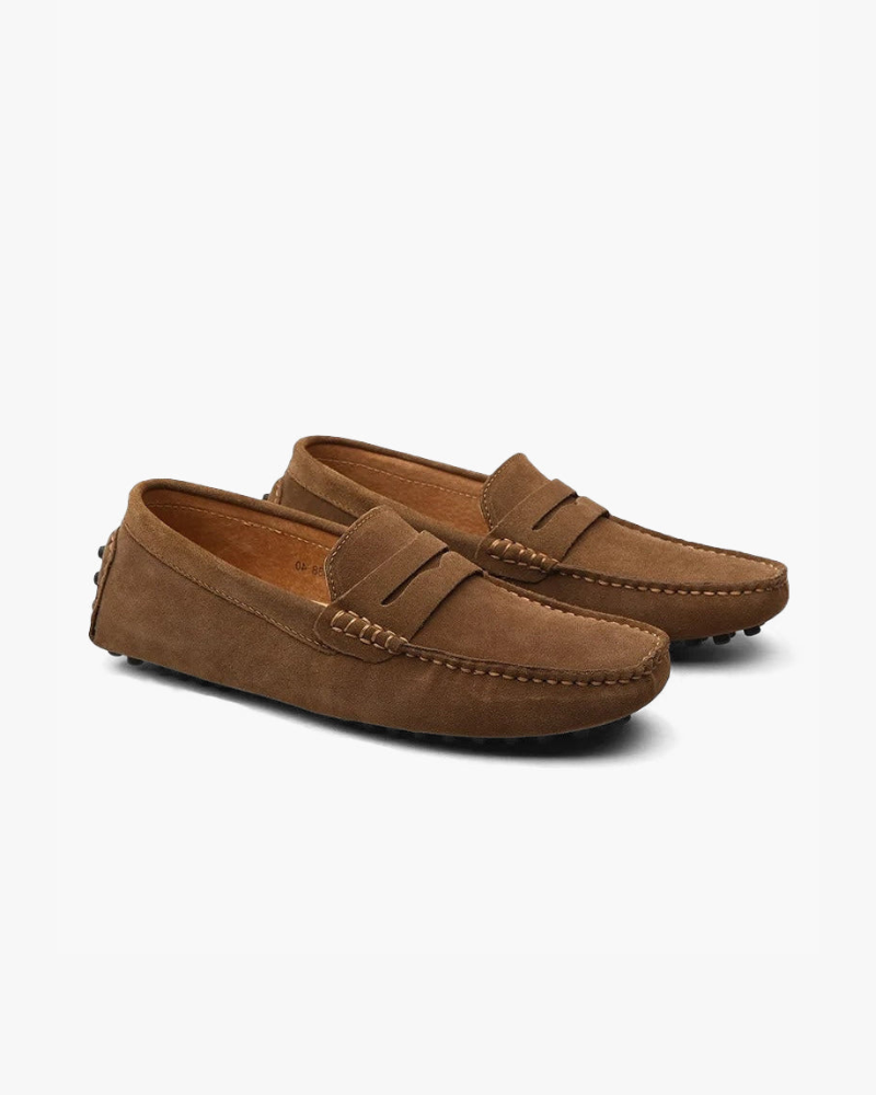 Suede Driver Loafers - Dalm Fashion