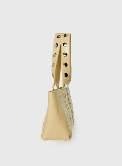 Fever Dreams Eyelet Shoulder Bag Yellow