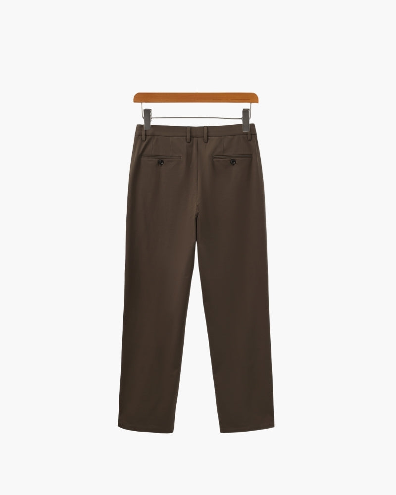 Wool Blend Trousers - Dalm Fashion