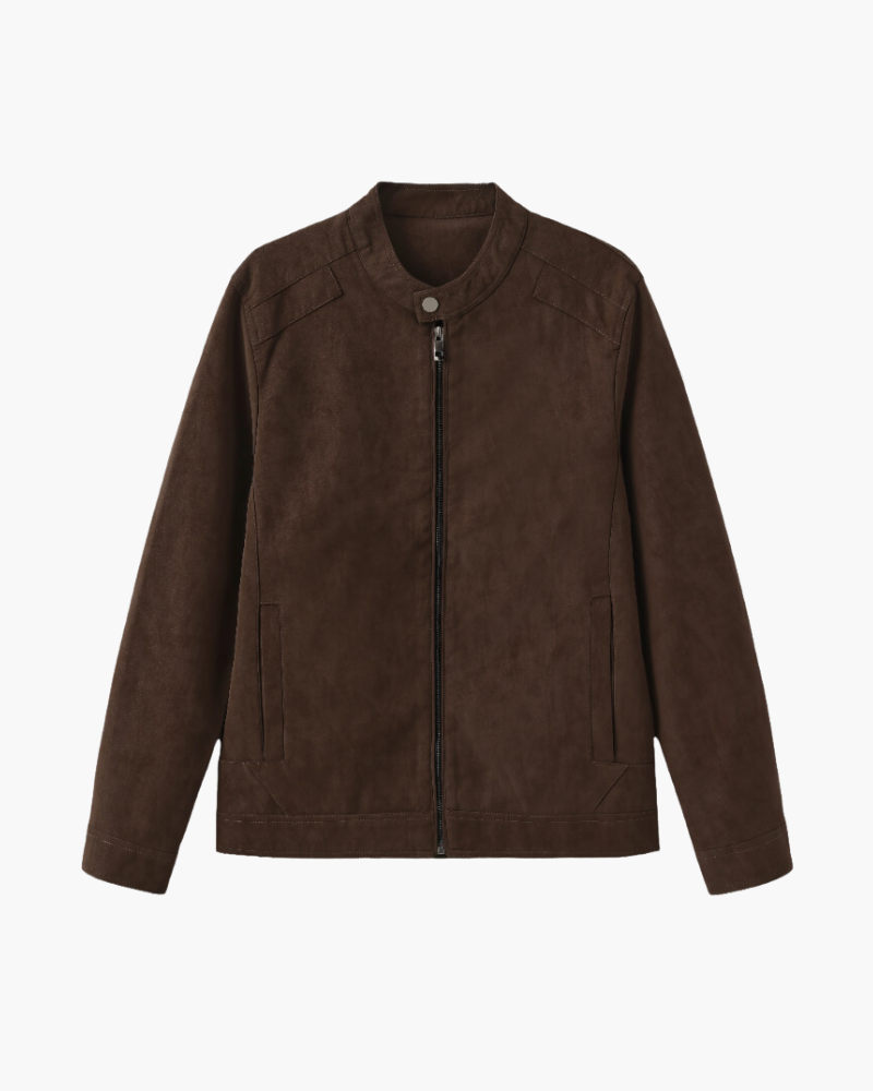 Estate Suede Leather Jacket - Dalm Fashion