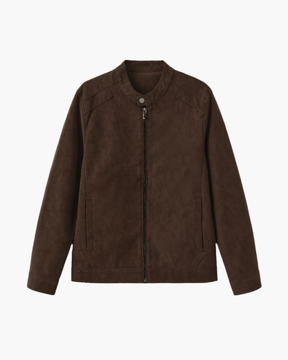 Estate Suede Leather Jacket - Dalm Fashion