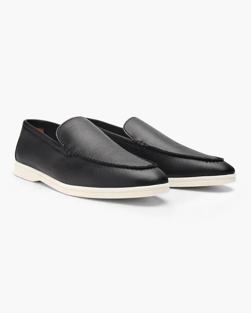 Cowhide Leather Loafers - Dalm Fashion