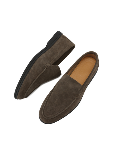 Premium Suede Loafers - Black Soles - Dalm Fashion