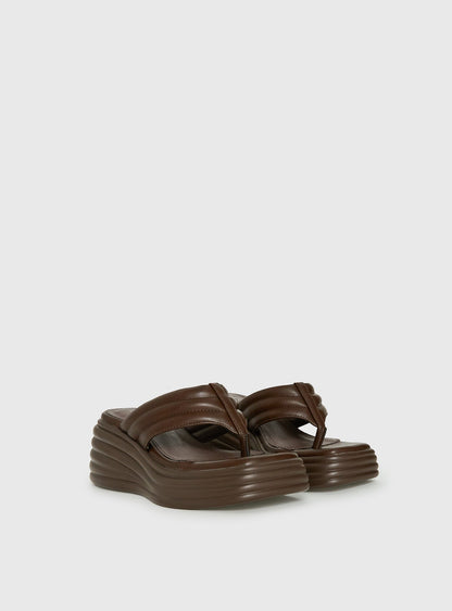 Therapy Flames Platform Sandals Brown