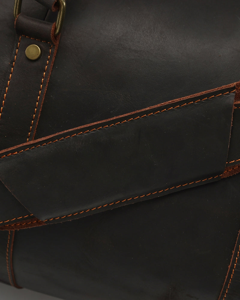 Montague Leather Duffle - Dalm Fashion