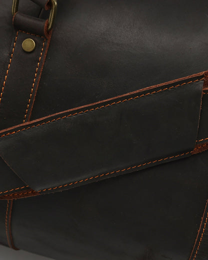 Montague Leather Duffle - Dalm Fashion