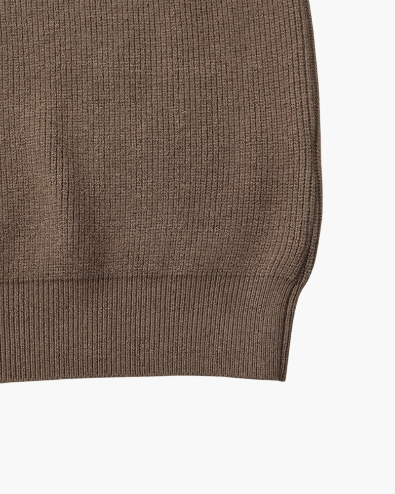 Refined Half-Zip Knit Pullover - Dalm Fashion