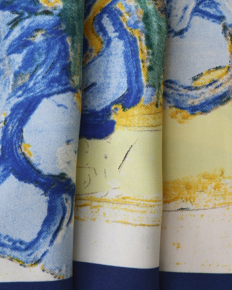 Old Money Impressionist Garden Scarf - Dalm Fashion