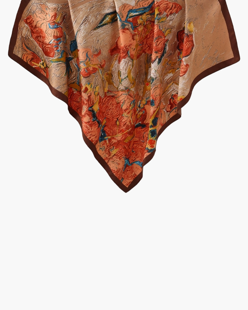 Old Money Impressionist Garden Scarf - Dalm Fashion
