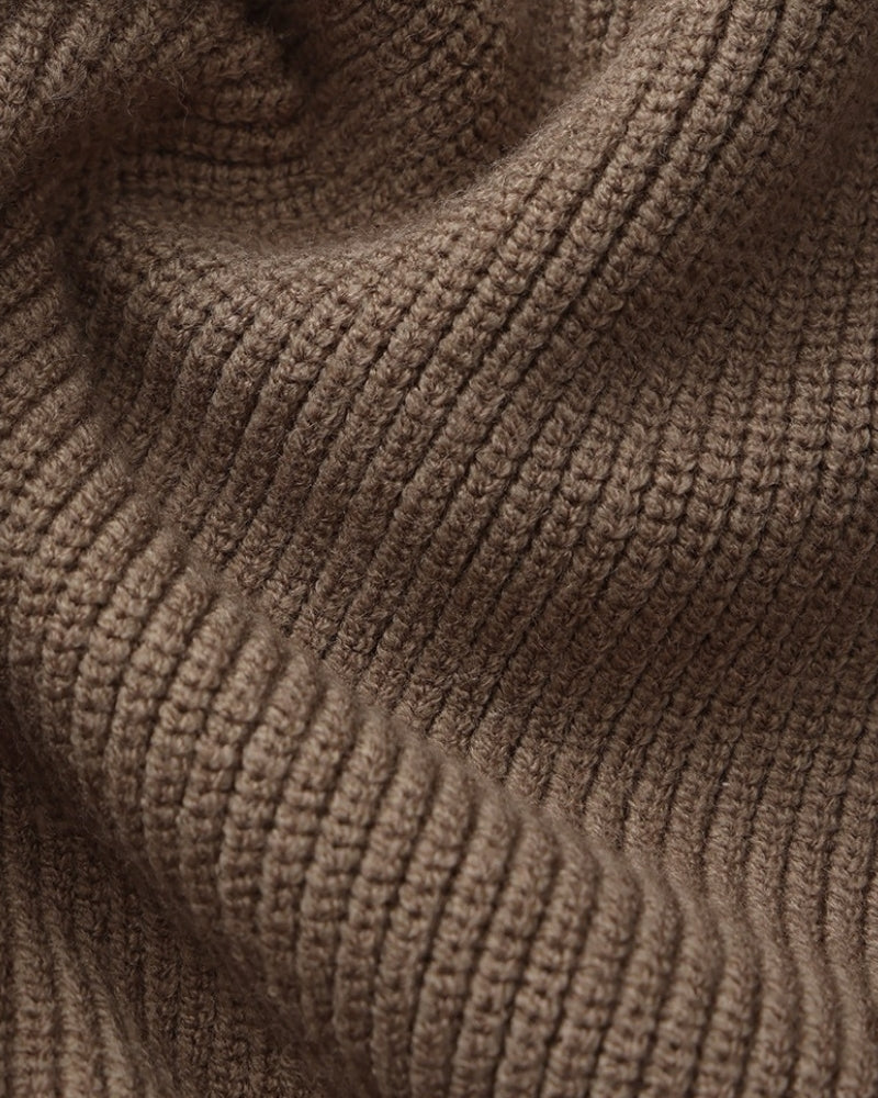 Refined Half-Zip Knit Pullover - Dalm Fashion