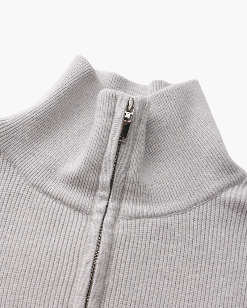 Refined Half-Zip Knit Pullover - Dalm Fashion