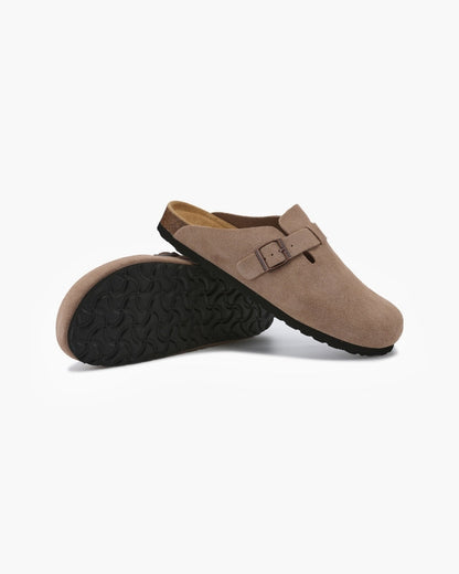 Old Money Suede Clogs - Dalm Fashion
