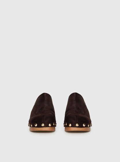 Therapy Banks Platform Clog Heels Brown