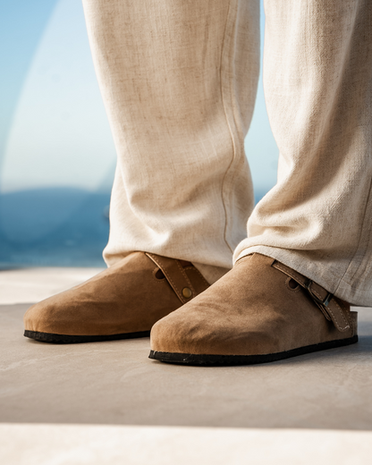 Old Money Suede Clogs - Dalm Fashion