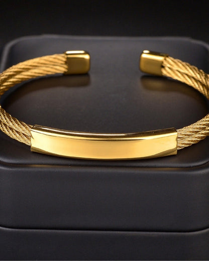Torque Cable Cuff - Dalm Fashion