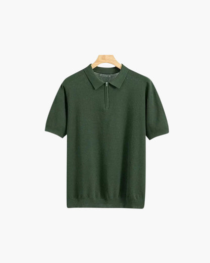 Marbella Zip Up Polo - Dalm Fashion