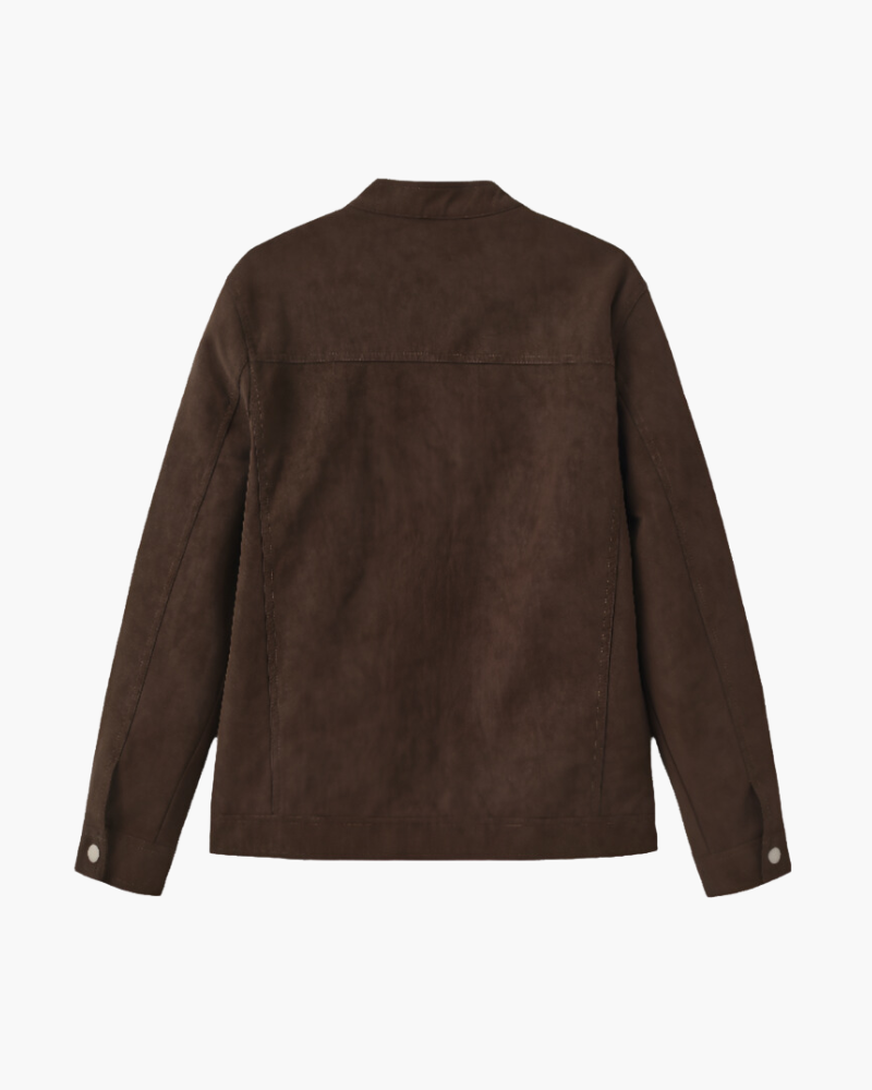 Estate Suede Leather Jacket - Dalm Fashion