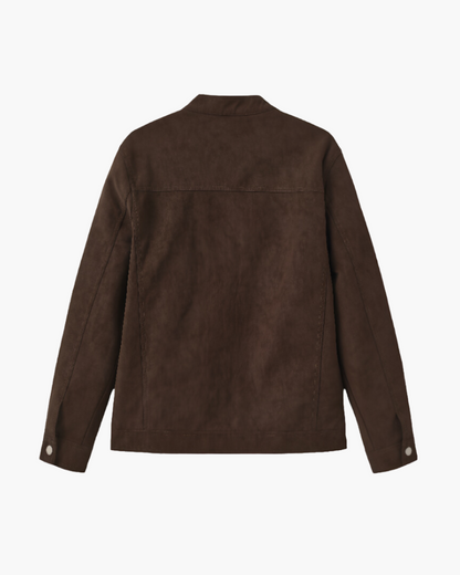 Estate Suede Leather Jacket - Dalm Fashion