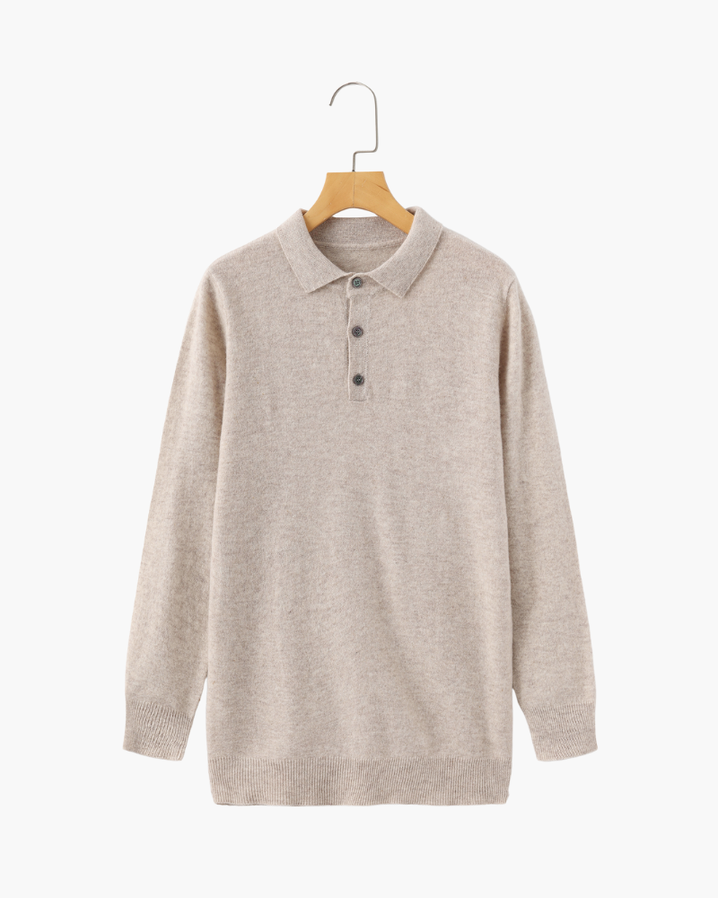 100% Cashmere Polo - Dalm Fashion
