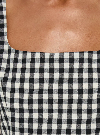 Orivelle Tie Back Romper Black / White