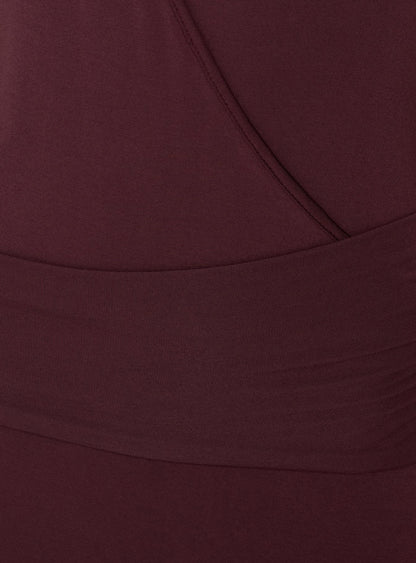 So Major Draped A-Line Maxi Dress Plum