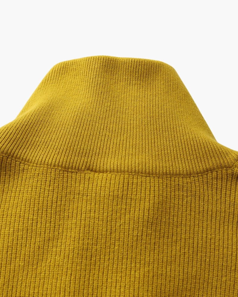 Refined Half-Zip Knit Pullover - Dalm Fashion