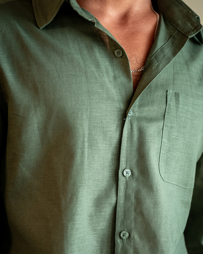 Cape Town - 100% Linen Shirt - Dalm Fashion