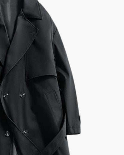 Classic Double-Breasted Trench Coat - Dalm Fashion