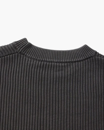 Rib Knit Crewneck - Dalm Fashion