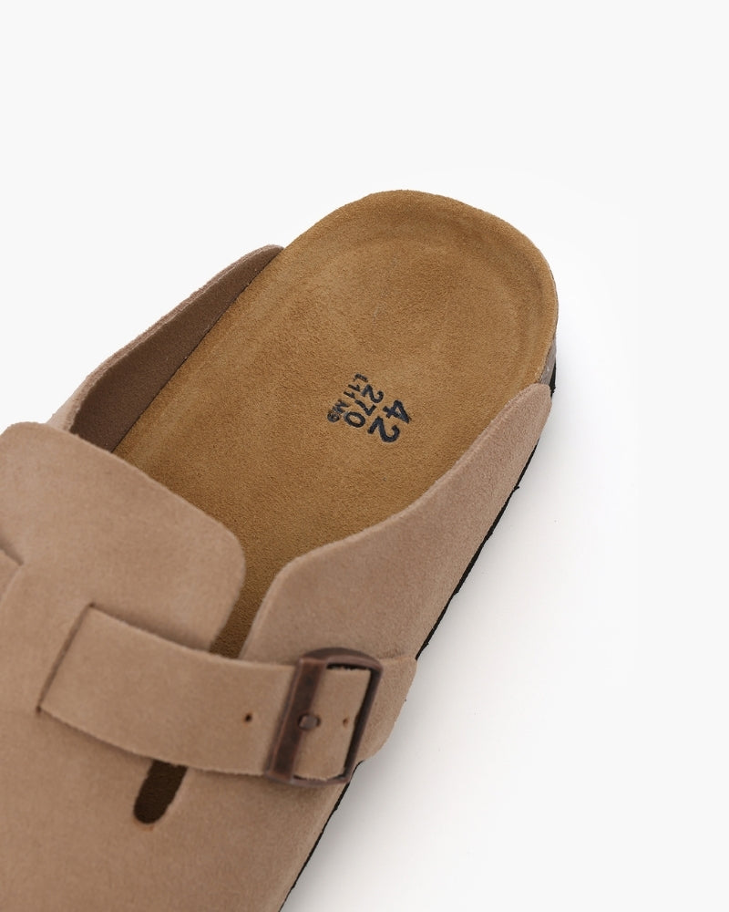 Old Money Suede Clogs - Dalm Fashion