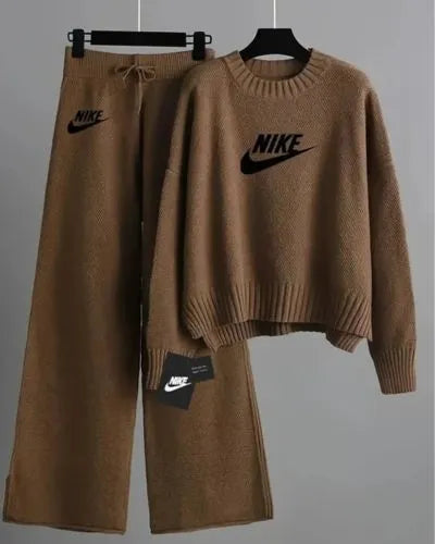 Nike Cropped Knit Set - Dalm Fashion