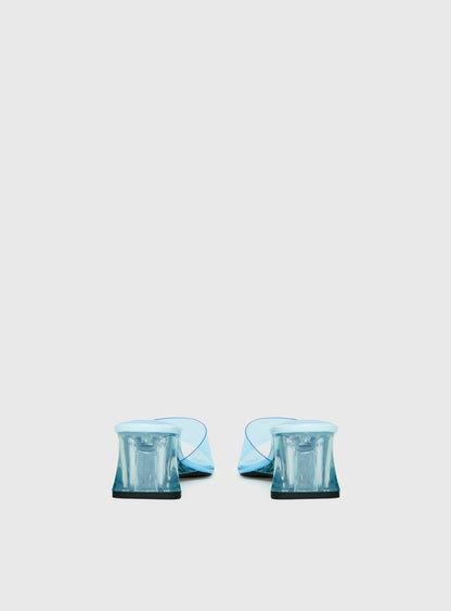 Uchee Clear Wedge Heels Blue