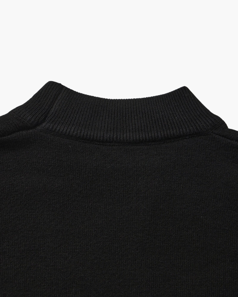 Essential Ribbed Mock Neck Sweater - Dalm Fashion